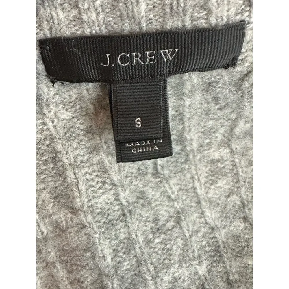 J. Crew gray crew neck sweater size S